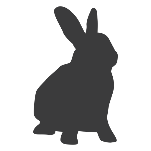 Conejo hocico conejo oreja silueta Diseño PNG