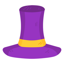 Ribbon hat flat PNG Design
