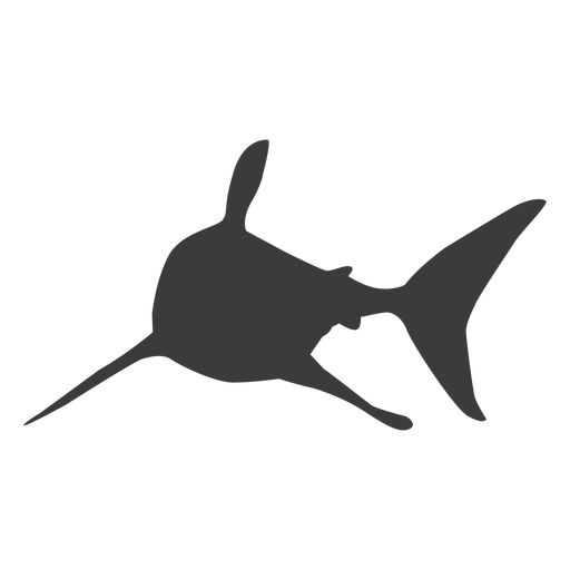 Haifischflossenschwanz-Silhouette PNG-Design