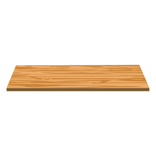 Prateleira de madeira plana Desenho PNG