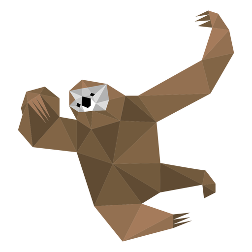 Sloth claw low poly PNG Design