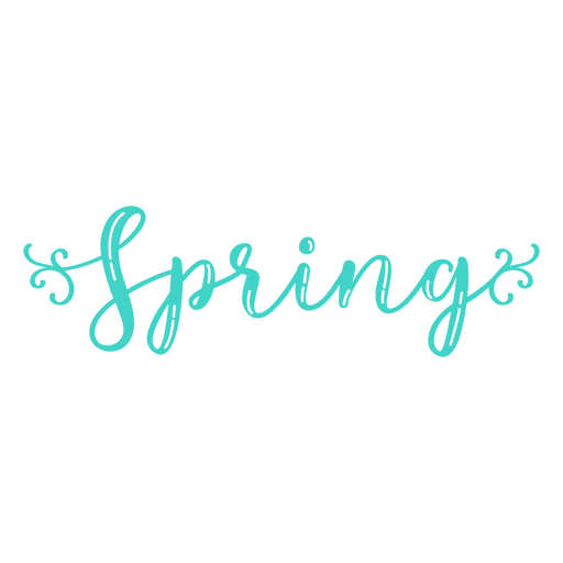 Etiqueta engomada de la insignia de primavera Diseño PNG