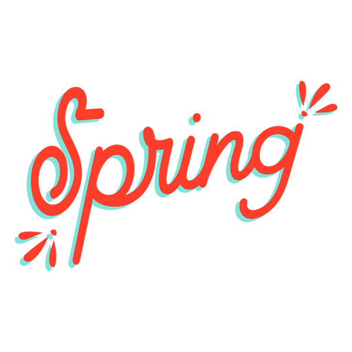 Spring Spot Abzeichen Aufkleber PNG-Design