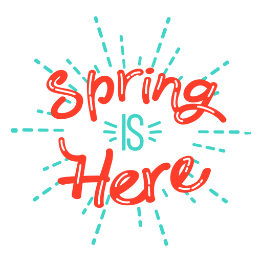 Spring spring is here badge