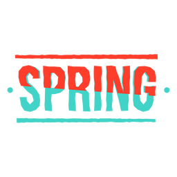 Insignia de primavera pegatina Diseño PNG