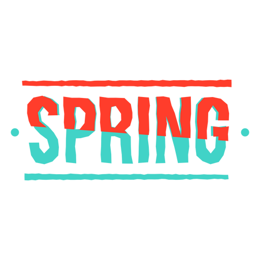 Aufkleber Frühlingsabzeichen PNG-Design