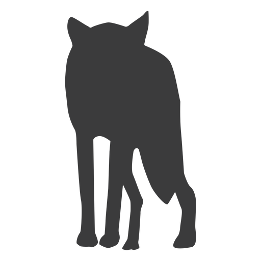 Schwanz Wolf Raubtier Silhouette PNG-Design