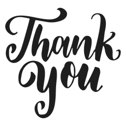 Thank you message - Transparent PNG & SVG vector file