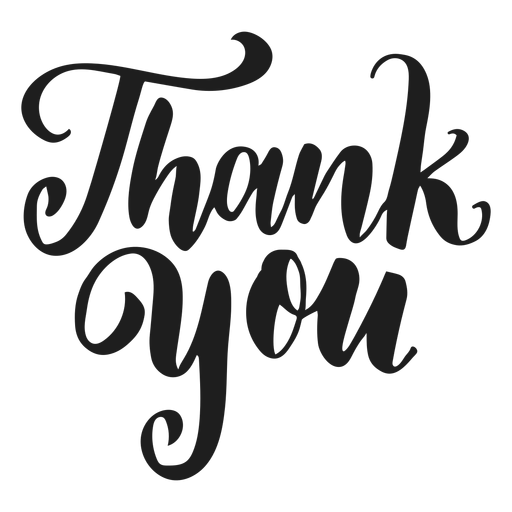 Thank you badge sticker PNG Design