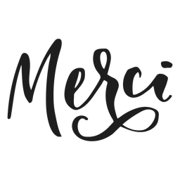 Thank You Merci Badge Sticker PNG & SVG Design For T-Shirts