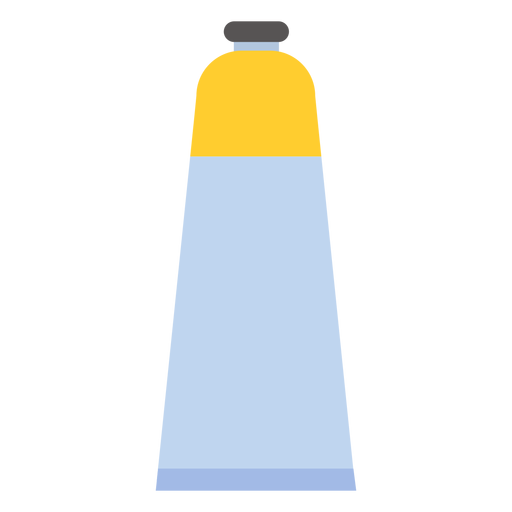 Tampa do tubo com tinta amarela plana