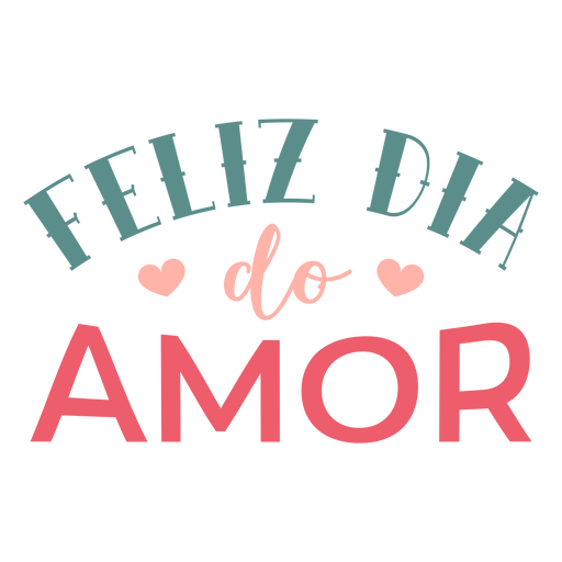 Valentine portugiesischen feliz do amor Abzeichen Aufkleber PNG-Design