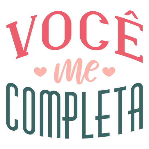 Autocolante de distintivo do Valentim português voce me completa Desenho PNG