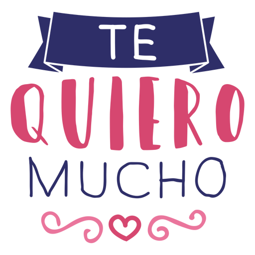 Valentine te quiero mucho badge sticker PNG Design