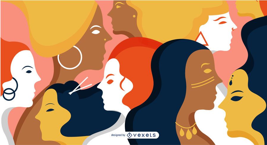 Mulheres ilustração design Mulheres ilustração design