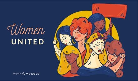 Mujeres Unidas Ilustración