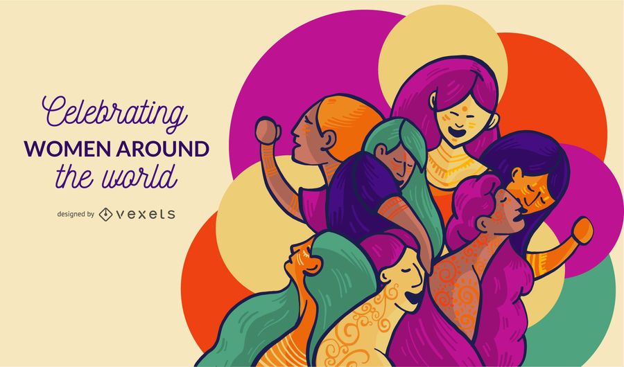 Women Around the World Illustration Women Around the World Illustration