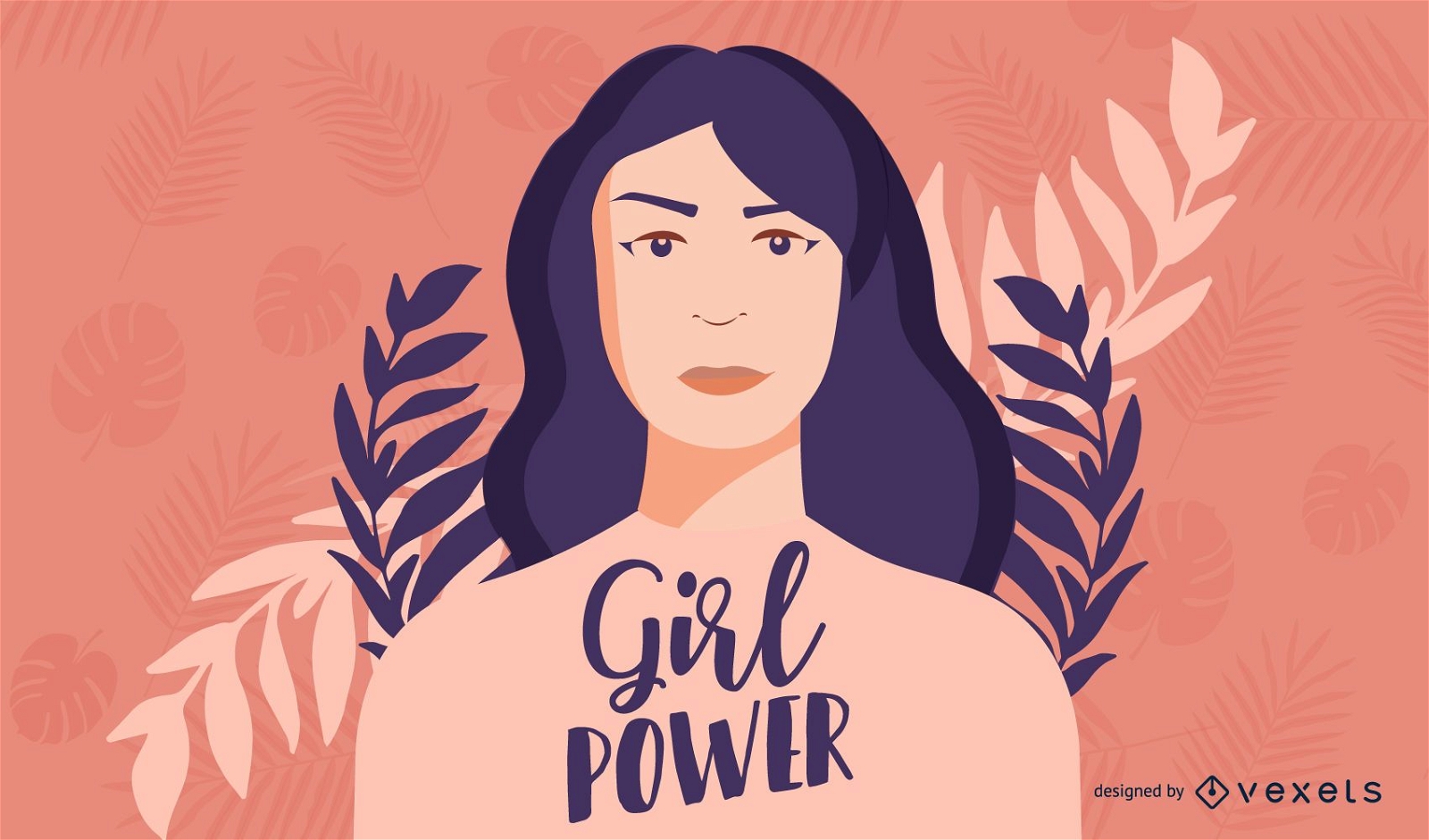 Projeto de ilustração do poder feminino