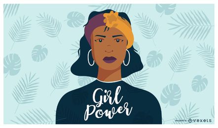 Girl Power Cartoon Illustration Girl Power Cartoon Illustration