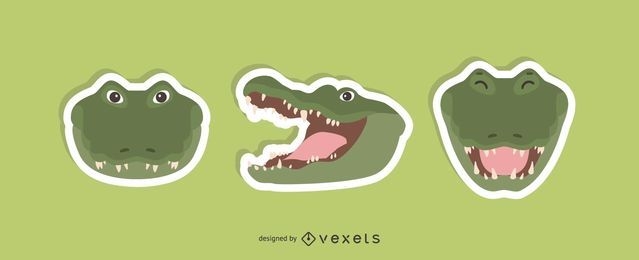 Alligator Sticker Set