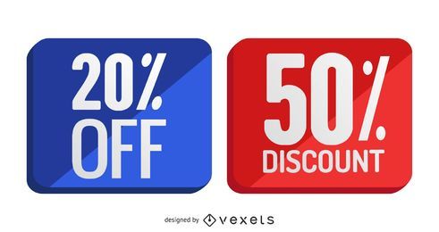 Discount Badges Set