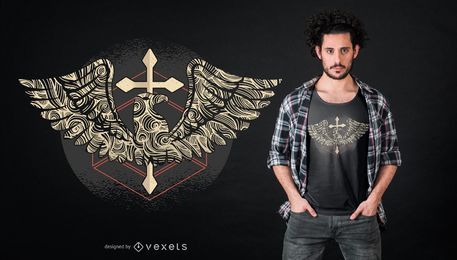 Eagle cross t-shirt design Eagle cross t-shirt design