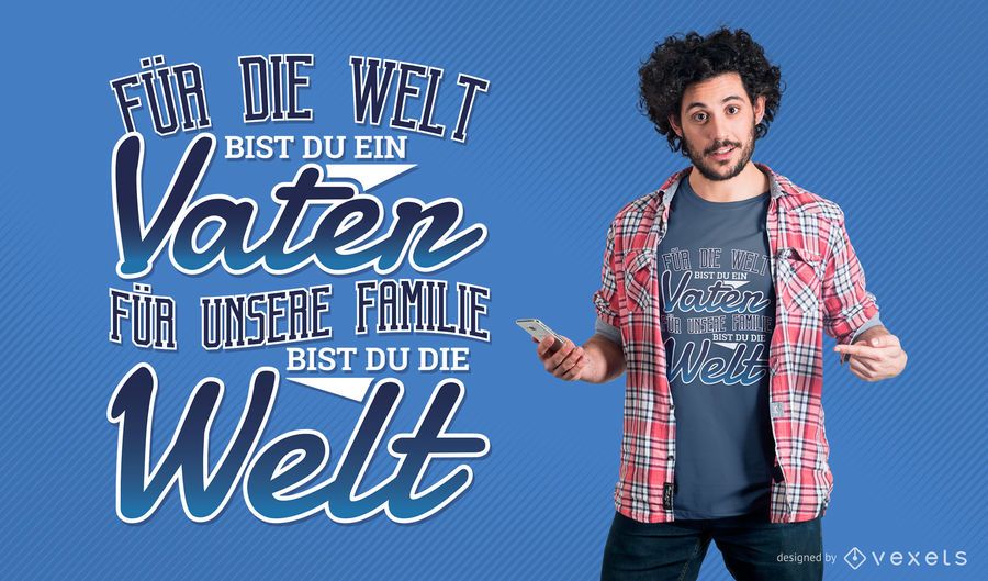 Fathers day German t-shirt design Fathers day German t-shirt design
