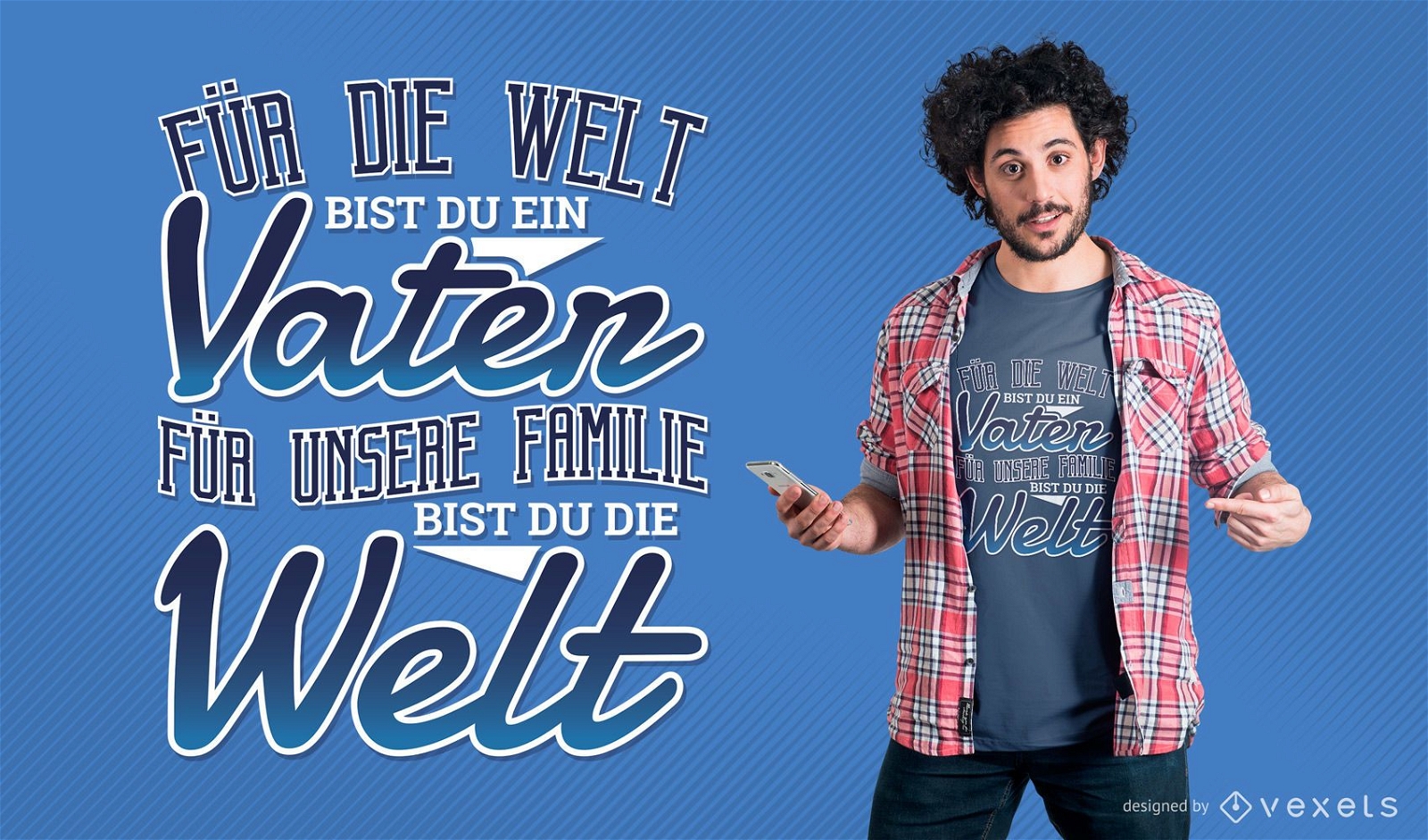 Design de camisetas alem?s para o dia dos pais