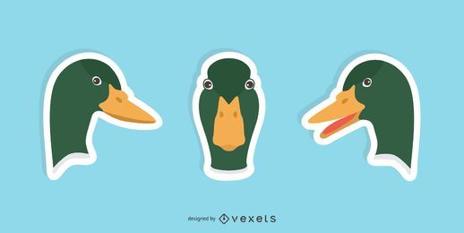 Duck Sticker Design Set