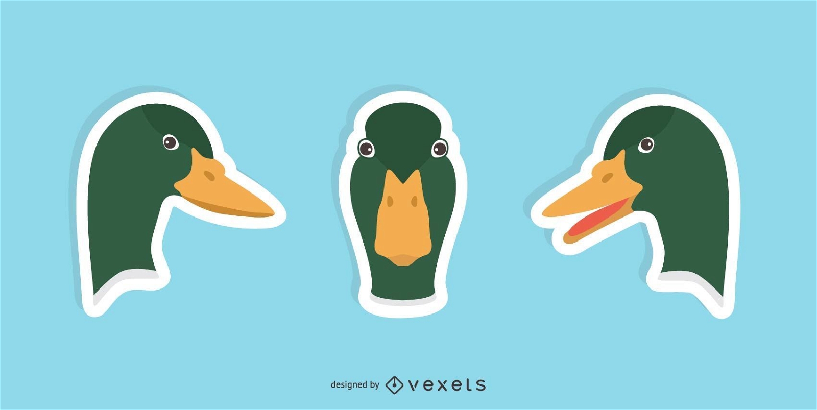 Duck Sticker Design Set