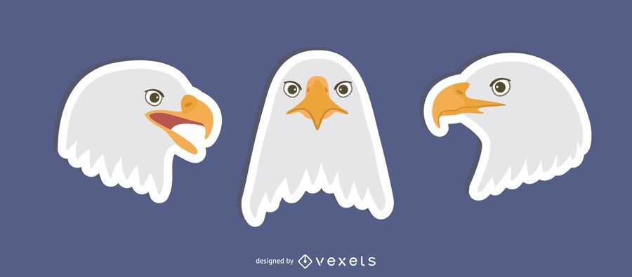 Flat Eagle Sticker Set Flat Eagle Sticker Set