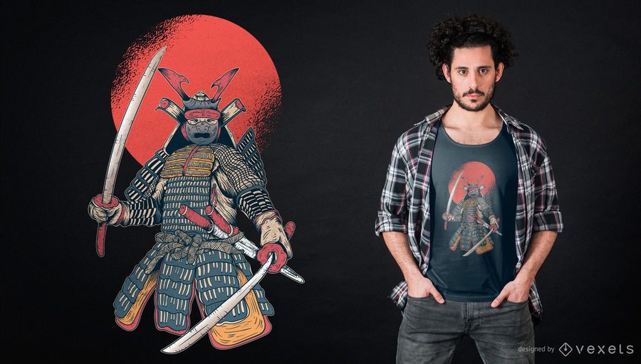 Samurai t-shirt design Samurai t-shirt design