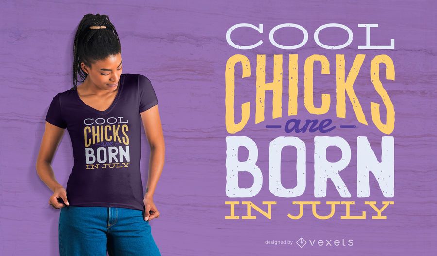 Cool Chicks Birthday T-Shirt Design Cool Chicks Birthday T-Shirt Design