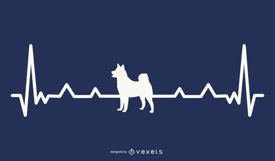 Dog Heartbeat Illustration Dog Heartbeat Illustration