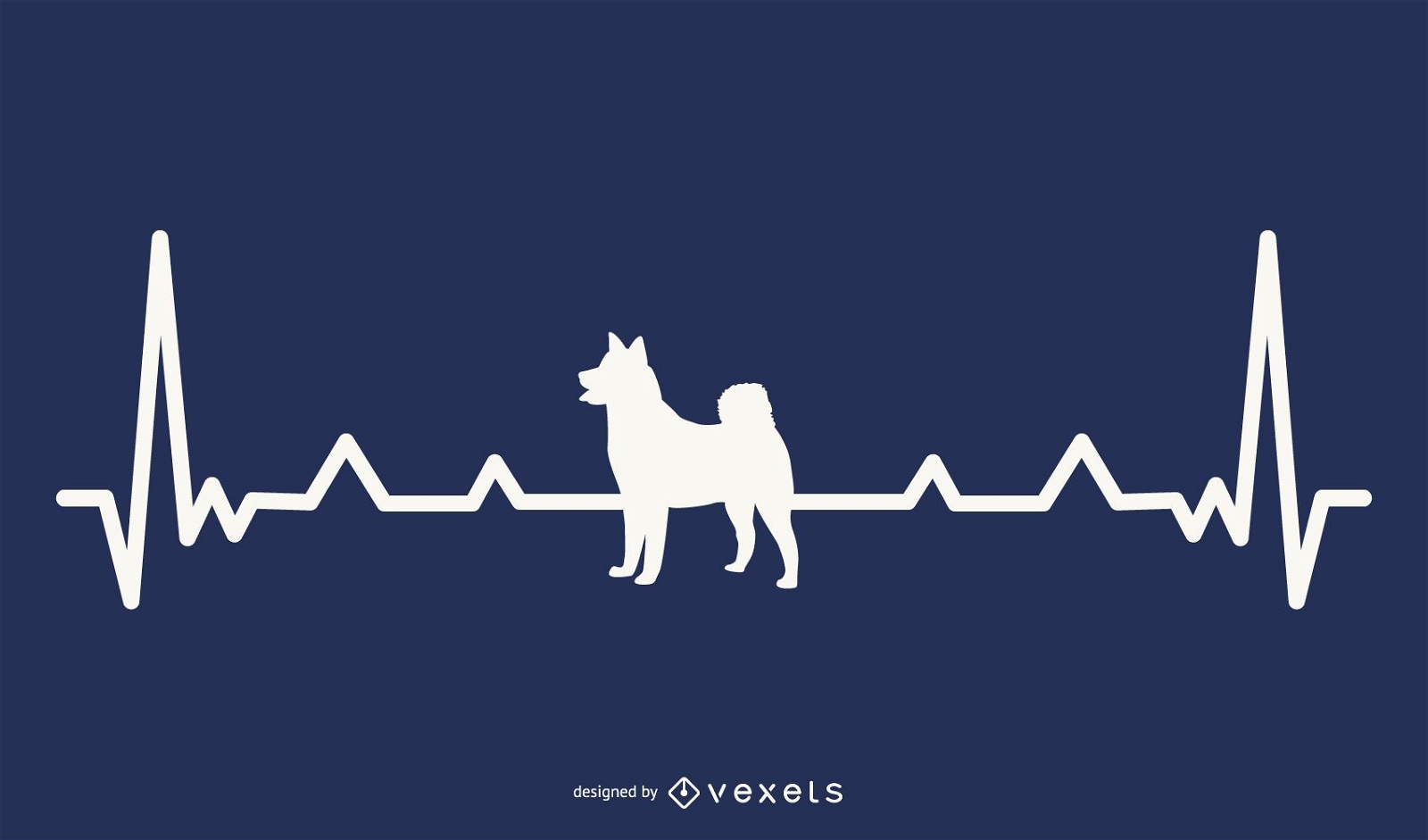 Hund Herzschlag Illustration