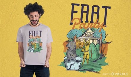 Frat Party T-Shirt Design
