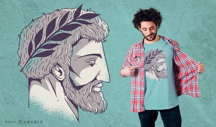 Roman Head T-Shirt Design Roman Head T-Shirt Design