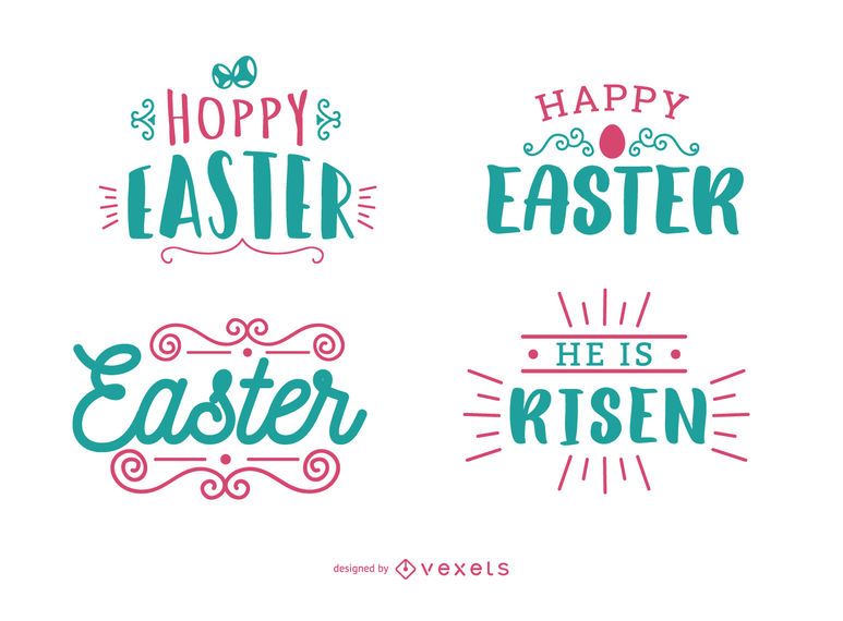 Easter Greeting Lettering Set Easter Greeting Lettering Set