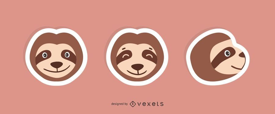 Sloth Sticker Set Sloth Sticker Set