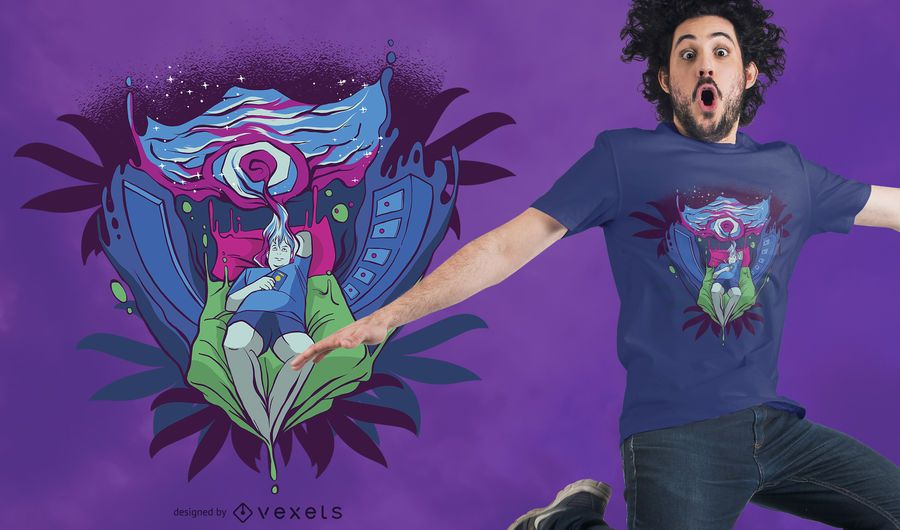 Trippy Portal T-Shirt Design Trippy Portal T-Shirt Design
