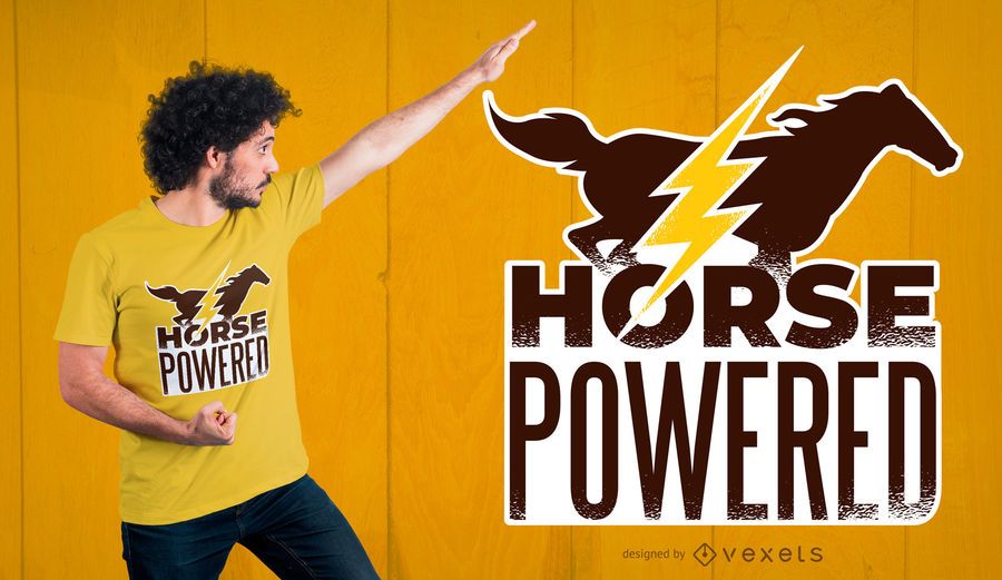 Horse Powered T-Shirt Design Horse Powered T-Shirt Design