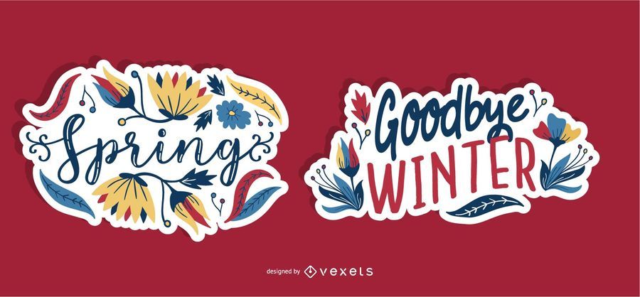 Spring Flower Sticker Set Spring Flower Sticker Set
