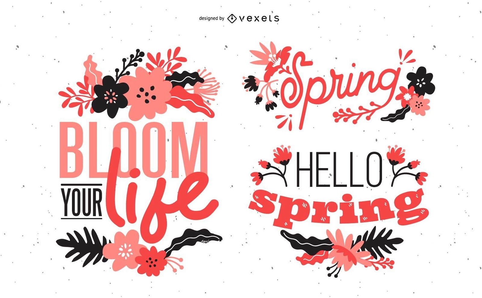 Design de letras de primavera