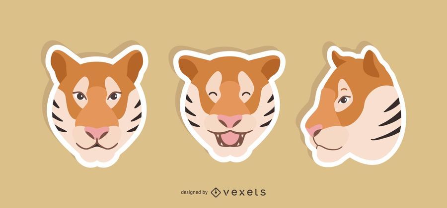 Tiger Sticker Set Tiger Sticker Set