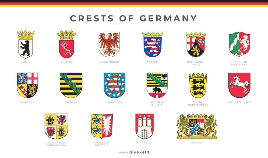 Wappen Von Deutschland Eingestellt Vektor Download