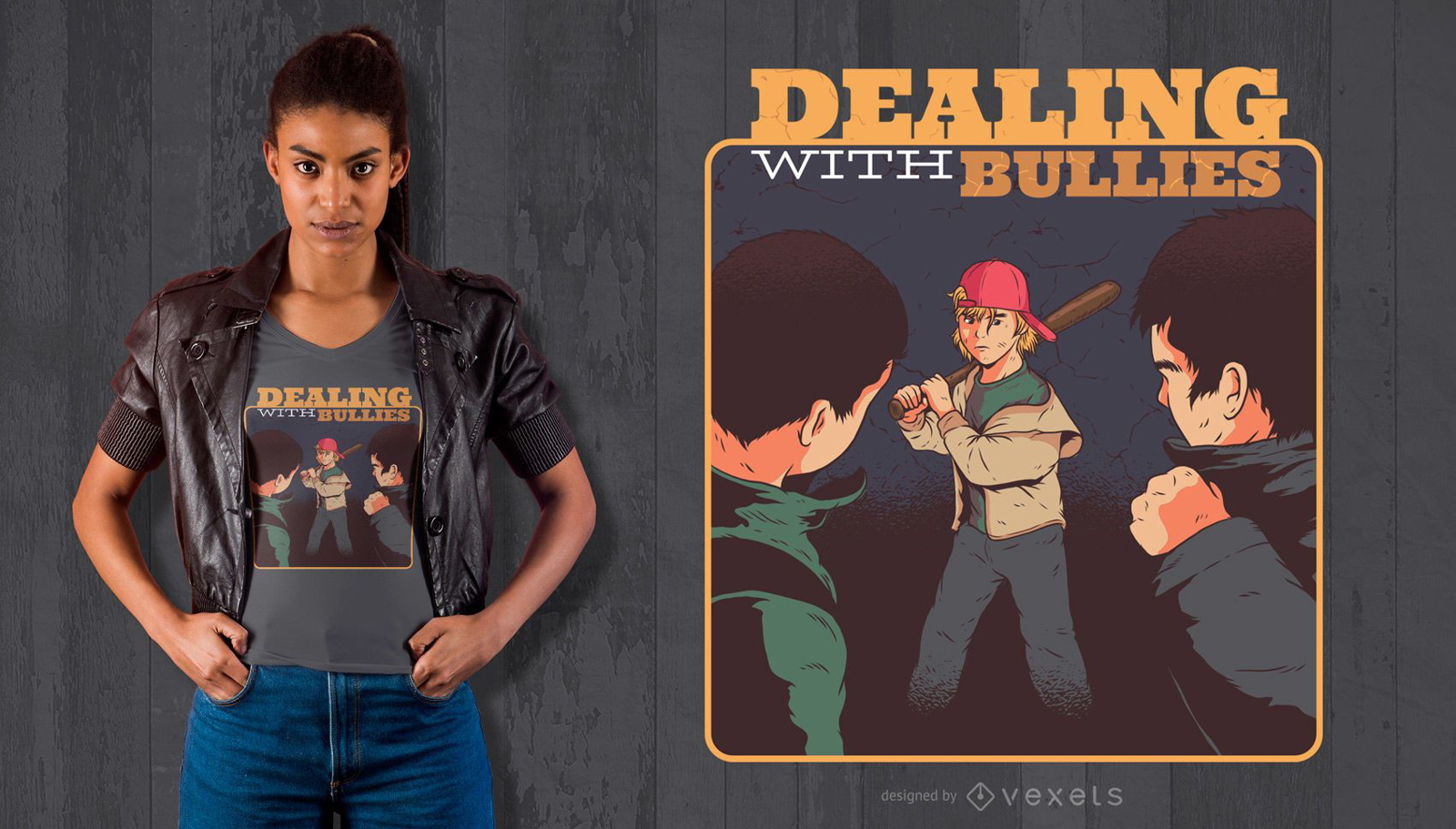 Design de t-shirt do Bully Kid