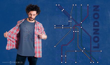 Diseño de camiseta London Underground Diseño de camiseta London Underground