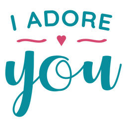 Adore you lettering PNG Design