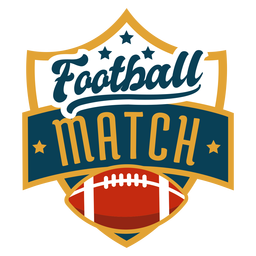 Insignia de fútbol americano Diseño PNG