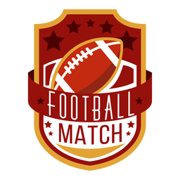 Letras de fútbol americano Diseño PNG